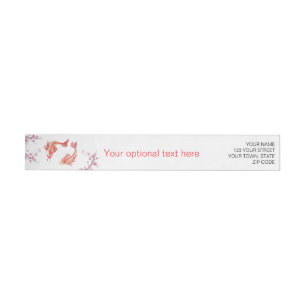 Koi Pond Wrap Around Label