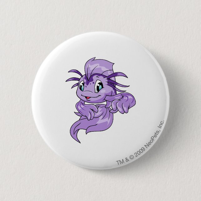 Koi Purple 6 Cm Round Badge (Front)