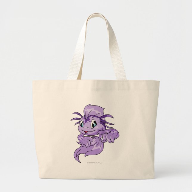 Koi Purple Large Tote Bag (Front)