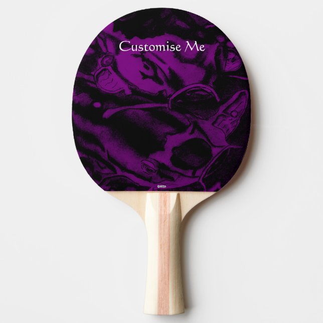 Koi (Purple) Ping Pong Paddle (Front)