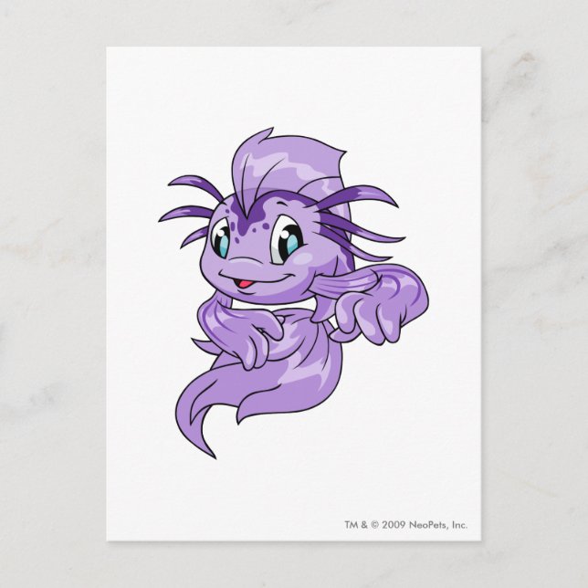 Koi Purple Postcard (Front)