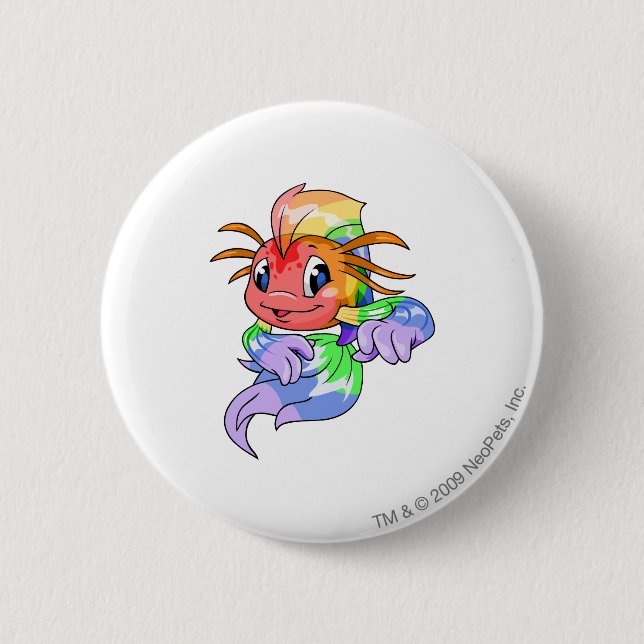 Koi Rainbow 6 Cm Round Badge (Front)