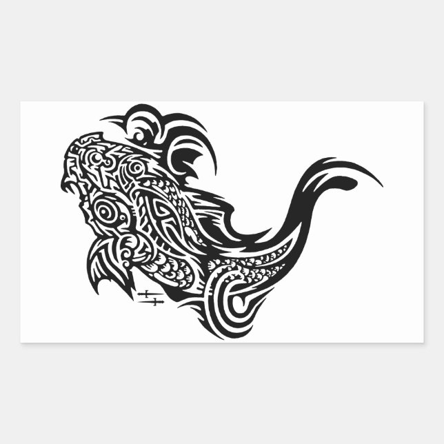 Koi Rectangle Stickers (Front)