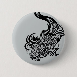 Koi Round Button