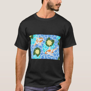 Koi Swimming in a Lily Pond T-Shirt