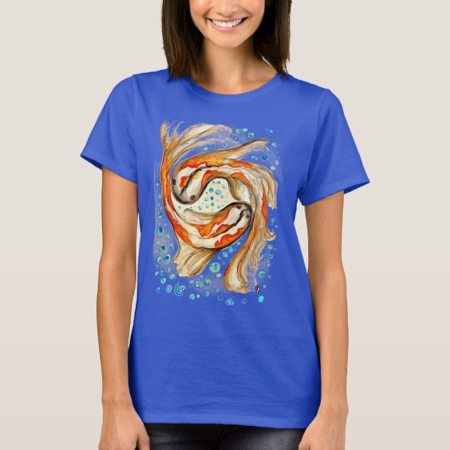 Koi Swimming T-Shirt (Front)