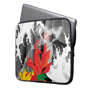 Koi Tattoo: Traditional Japanese Design Laptop Sleeve