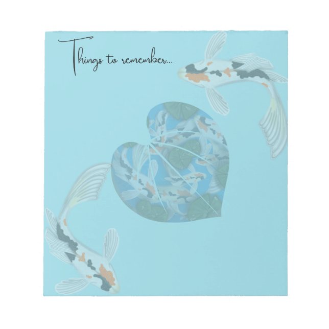 koi things to remember notepad (Front)