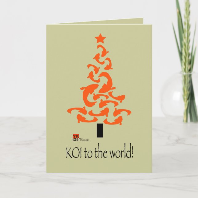 KOI to the world Christmas graphic Card 2 (Front)