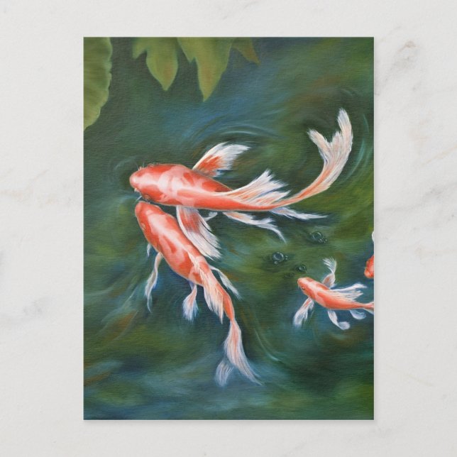 Koi Tranquillity Postcard (Front)