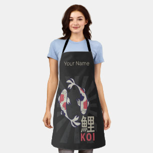 Koi Vintage Nishikigoi Japanese Carp for Aquarist Apron