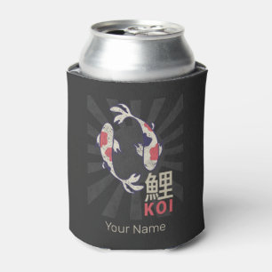 Koi Vintage Nishikigoi Japanese Carp for Aquarist Can Cooler