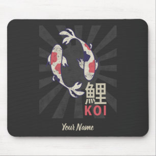 Koi Vintage Nishikigoi Japanese Carp for Aquarist Mouse Mat