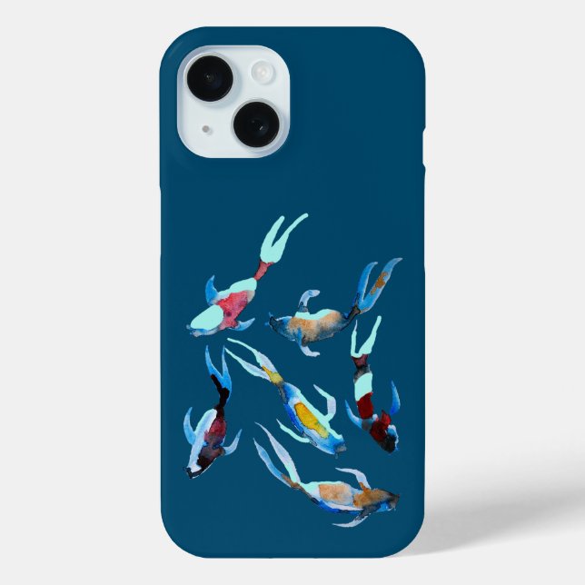 Koi watercolor fish art Case-Mate iPhone case (Back)