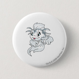 Koi White 6 Cm Round Badge
