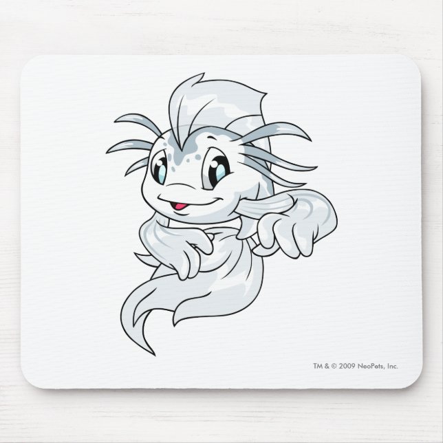 Koi White Mouse Mat (Front)
