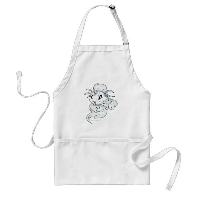 Koi White Standard Apron (Front)