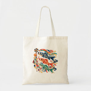 Koi Windsock Festival Cut Paper Tote Bag