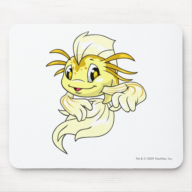 Koi Yellow Mouse Mat (Front)