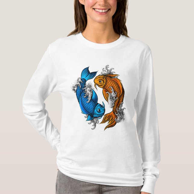 Koi Ying Yang T-Shirt (Front)