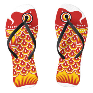 Koinobori Carp Streamer Flip Flops