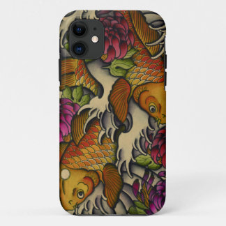 Kois and Chrysanthemums iPhone 11 Case