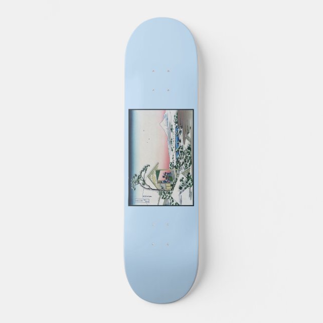 Koishikawa Tea House View Mt. Fuji by Hokusai  Ska Skateboard (Front)