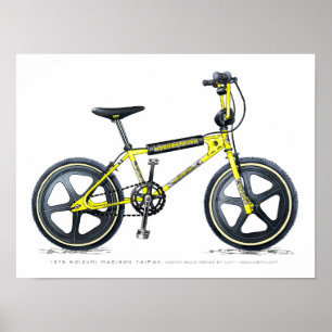Koizumi Madison Taipan LixBMX Vintage BMX Sketch Poster