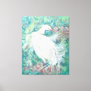 Koka: The Radiant Heron Canvas Print