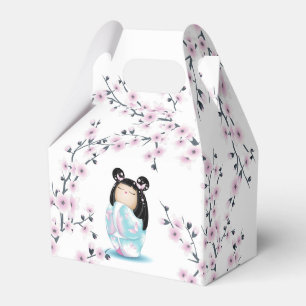 Kokeshi Doll Cherry Blossoms  Favour Box