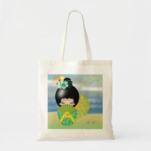 Kokeshi Doll Hope Budget Tote Bag