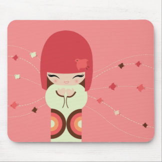 kokeshi doll mouse mat