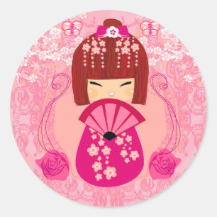 Kokeshi doll Sticker