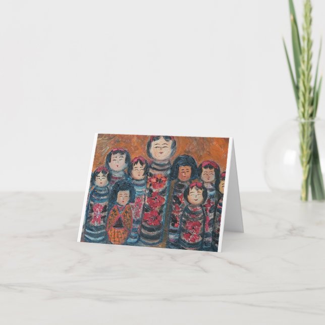 Kokeshi Dolls Card (Front)
