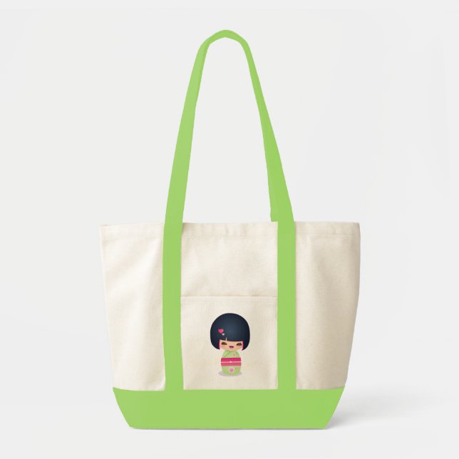 Kokeshi Kiwi Tote (Front)