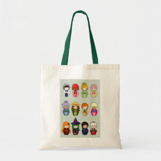 Kokeshi Months of the Year Tote