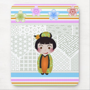 kokeshi noshi mouse mat