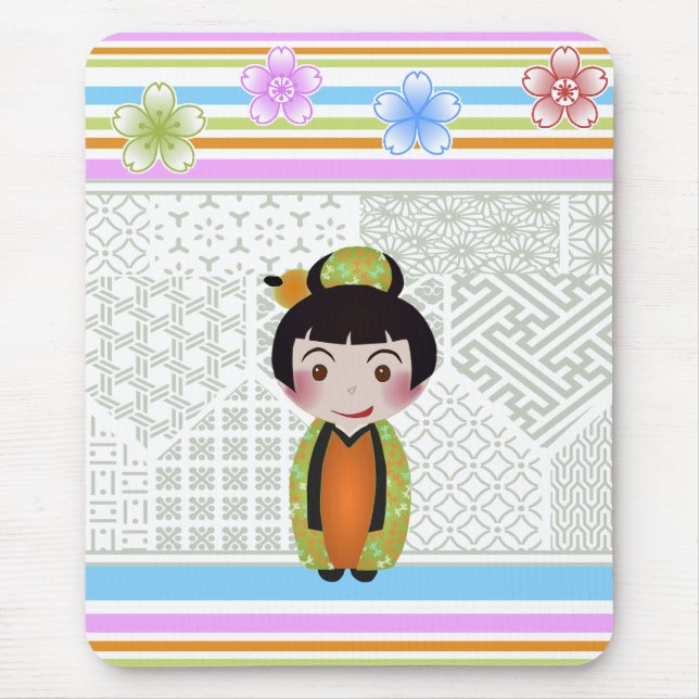 kokeshi noshi mouse mat (Front)