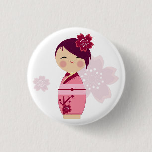 Kokeshi Sakura Pin