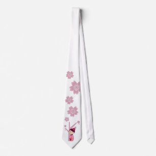 Kokeshi Sakura Tie