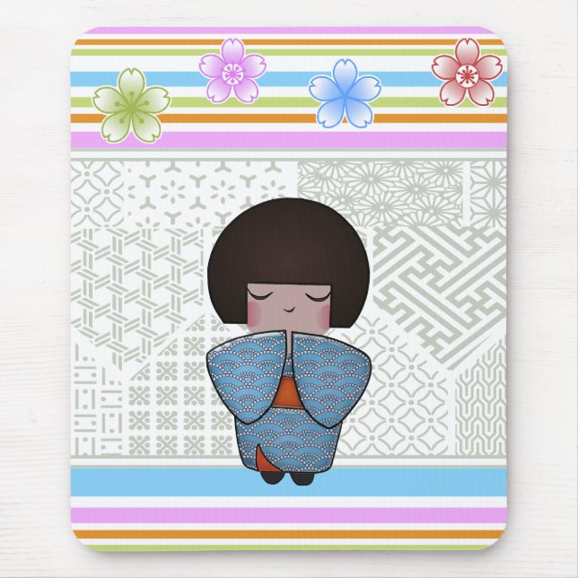 kokeshi seigai mouse mat (Front)