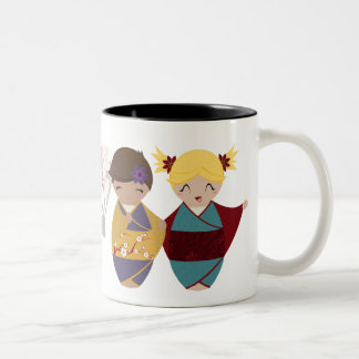 Kokeshi Sisters Mug