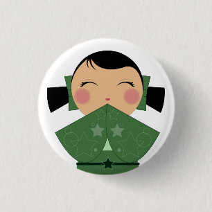 Kokeshi Star Close Up Pin 02