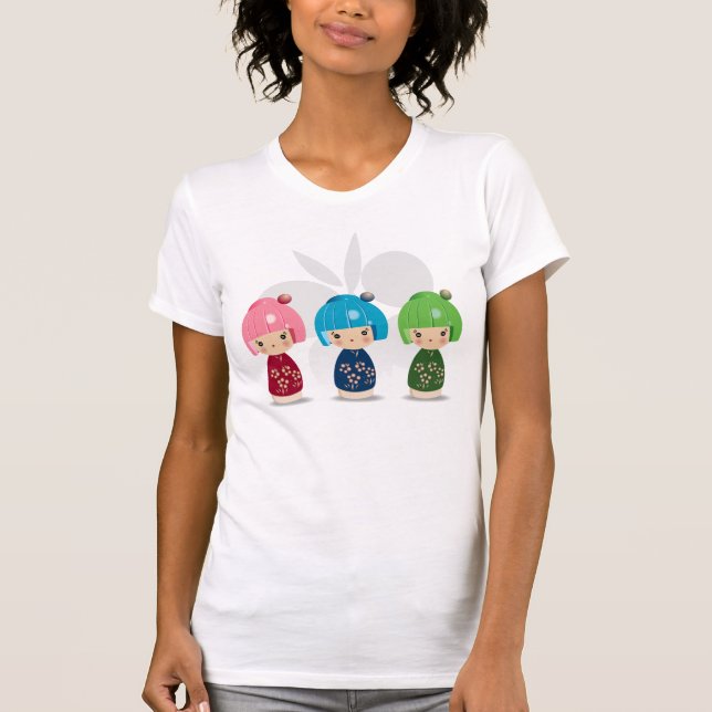 Kokeshi Triplets Tee (Front)