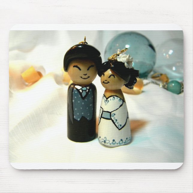 Kokeshi Wedding II Mouse Mat (Front)