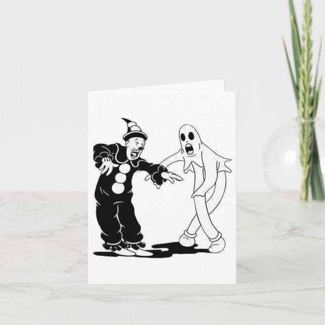 Koko The Clown And Ghost Dancing  Card (Front)