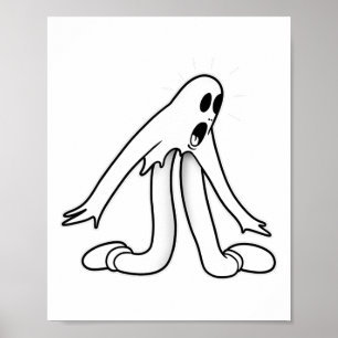 Koko The Clown Ghost Dancing Split Poster
