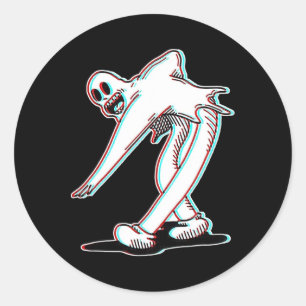 Koko The Clown Ghost Glitch Dancing Classic Round Sticker