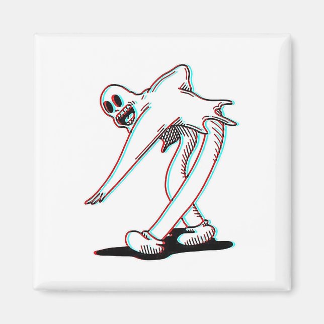 Koko The Clown Ghost Glitch Dancing  Magnet (Front)