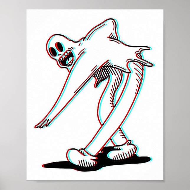 Koko The Clown Ghost Glitch Dancing  Poster (Front)